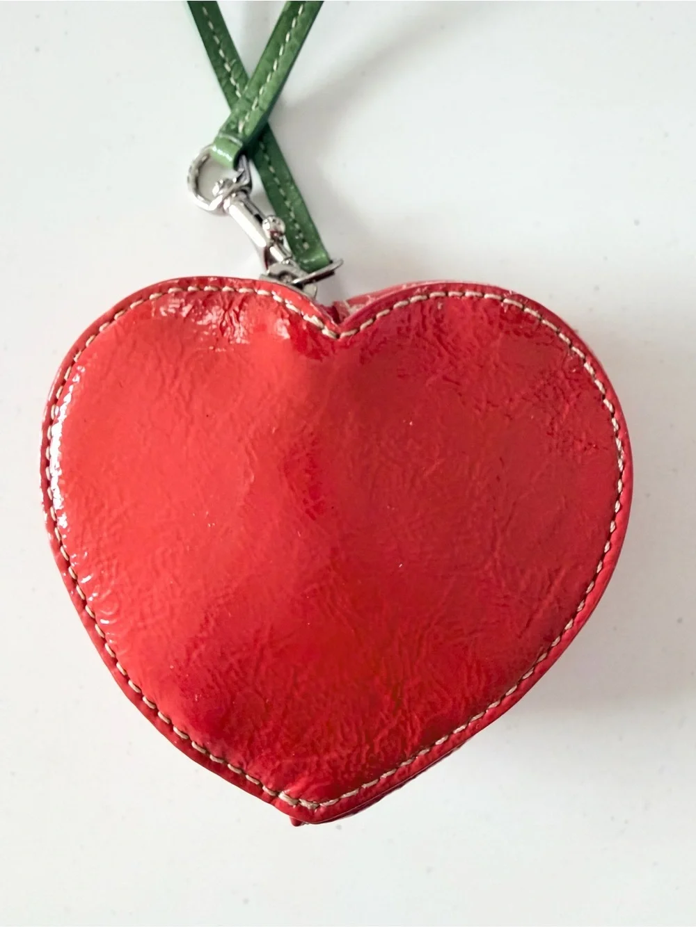 Coach Vintage Strawberry Patent Leather Coin Purse Charm - NWT